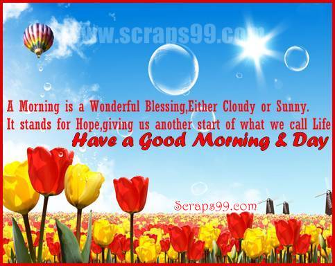 A Morning Is a Wonderful Blessing -  Good Morning-wg023007