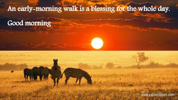 An Early Morning Walk Is A Blessing For The Whole Day - Good Morning-wg034021