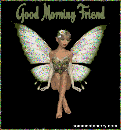 Angel Is Here To Wish U Good Morning Friends-wg0180011