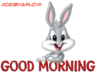 Animated Rabbit -  Good Morning-wg023024