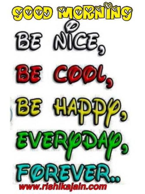 Be Cool Be happy - Good Morning-wg140068