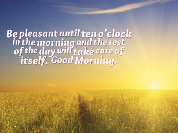 Be Pleasant Until Ten O Clock-wg140075