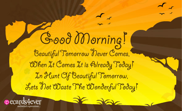 Beautiful Tomorrow Never Comes- Good Morning-wg034026