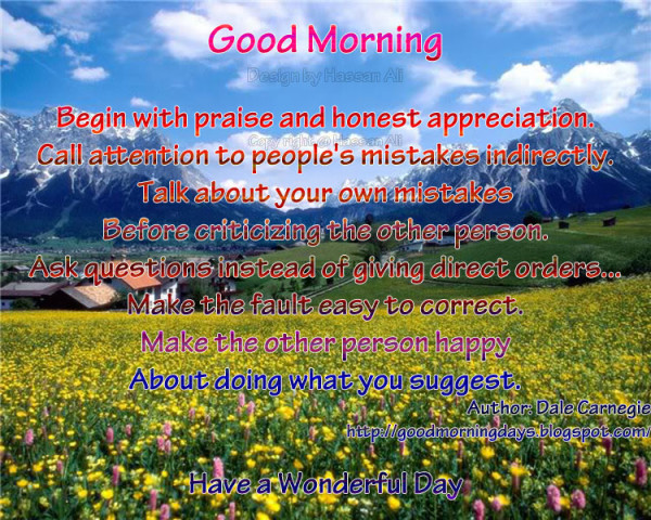 Begin With Praise - Good Morning-wg140085