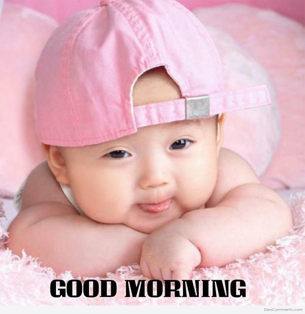 Cute Baby Wishing Good Morning-wg034037