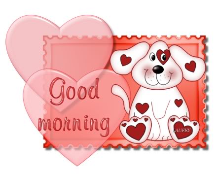 Cute Doggie Wishing Good Morning-wg0180070