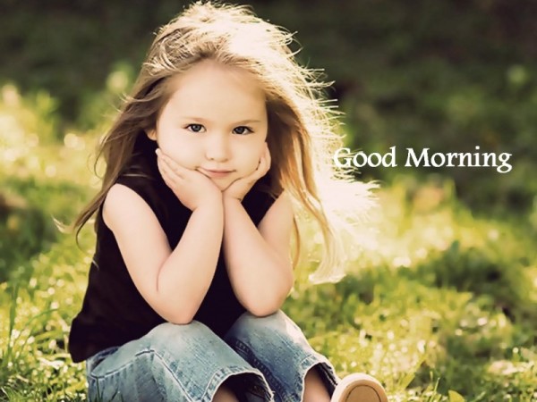 Cute Girl Wishing  Good Morning-wg16071