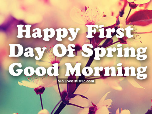 First Day of spring- Good Morning-wg11147