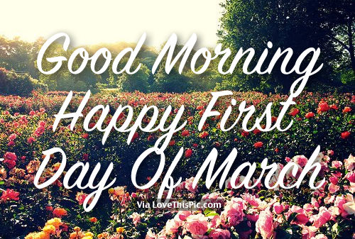 First Day Of March - Good Morning-wg11146