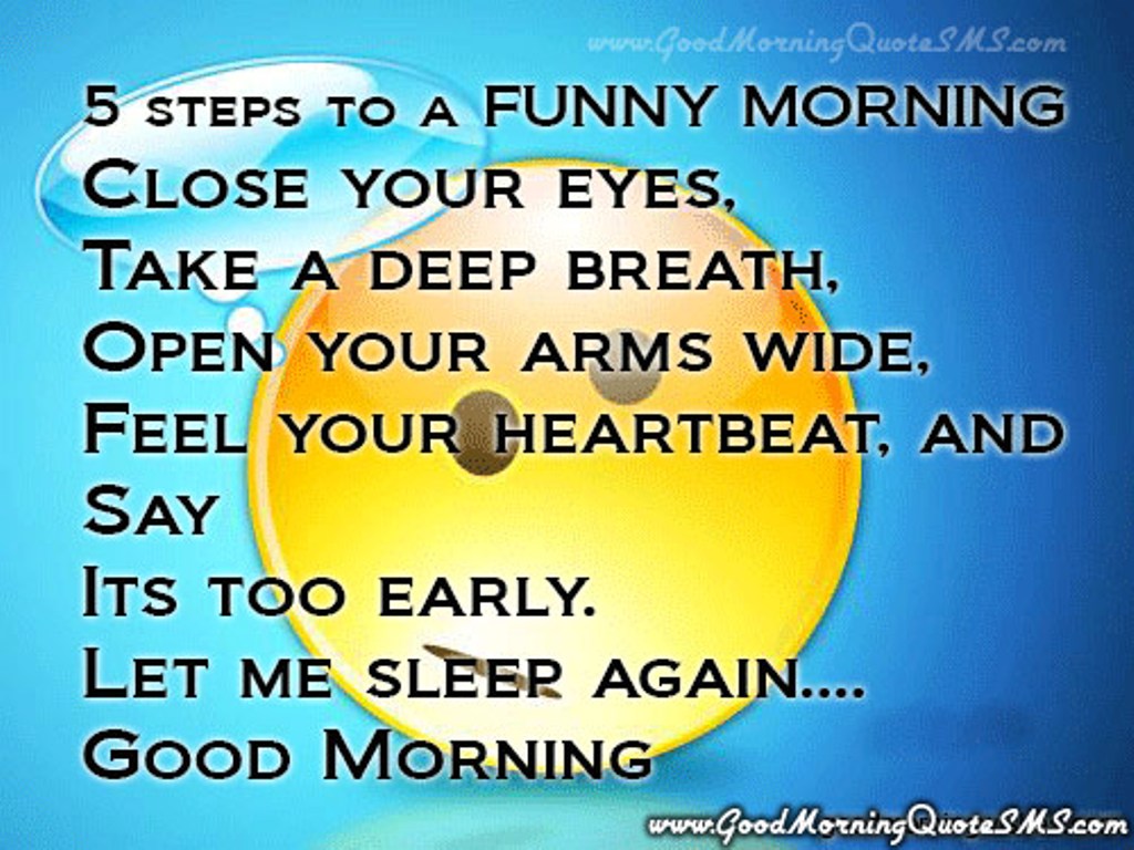 Five Steps To A Funny Morning