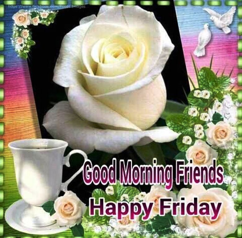 Friends Good Morning Happy Friday Say good morning friends with the best mo...