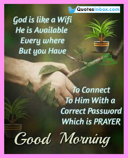 God Is Like A Wifi - Good Morning-wg140243