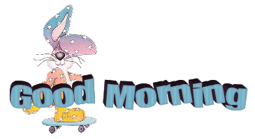 Good Morning - Animated Bunny-wg0180194
