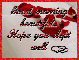 Good Morning Beautiful Hope U Slept Well-wg0180639
