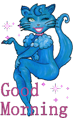 Good Morning - Blue Cat-wg018068