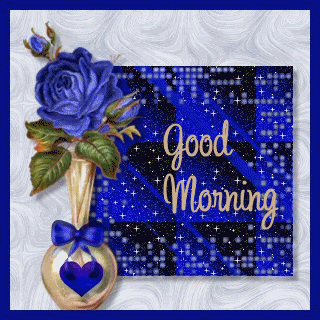 Good Morning - Blue Glittering Pic-wg018072