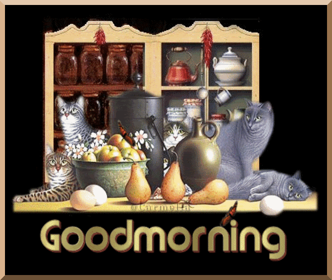 Good Morning - Cat Family-wg0180256