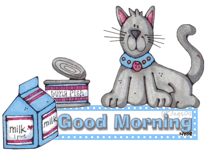 Good Morning - Cat Image-wg0180257