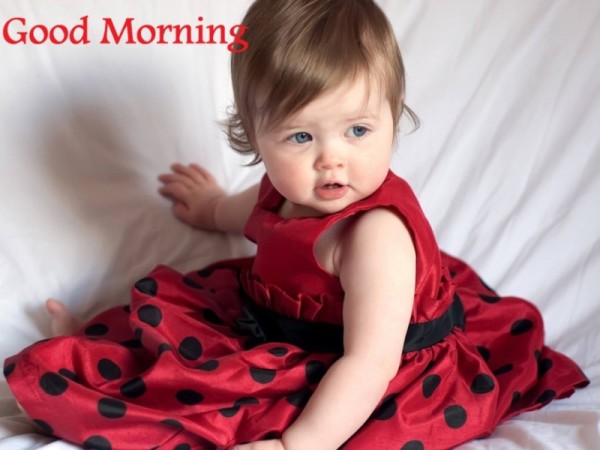 Good Morning - Cute Baby girl-wg16167