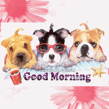 Good Morning - Dogs Glitter-wg0180307