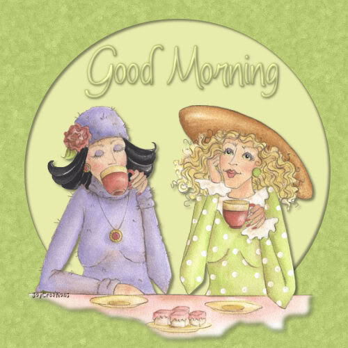 Good Morning - Friends Having Tea-wg0180327