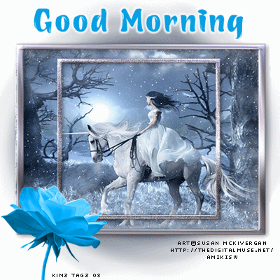 Good Morning - Girl On Horse-wg018124