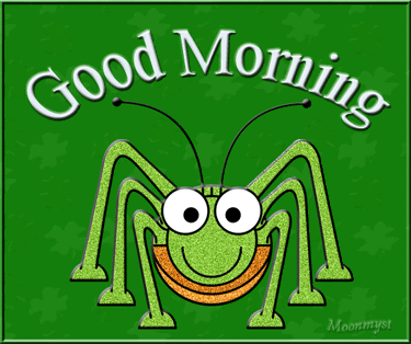 Good Morning - Green Insect-wg0180390