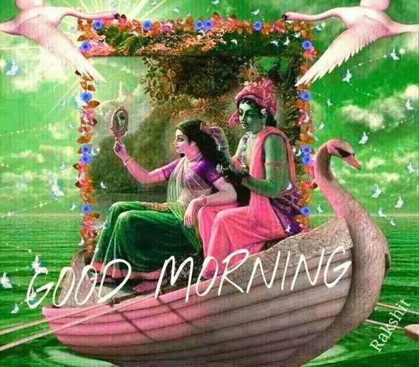 Good Morning - Radhe Krishna-wg16216