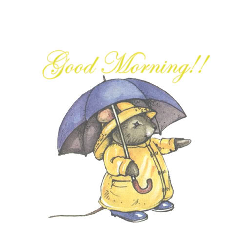 Good Morning – Rat With Umbrella