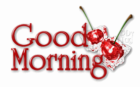 Good Morning - Red Glitter-wg0180518