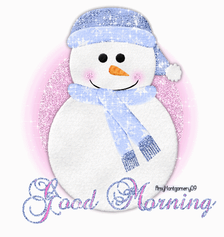 Good Morning - Snowman Glitter !-wg0180553