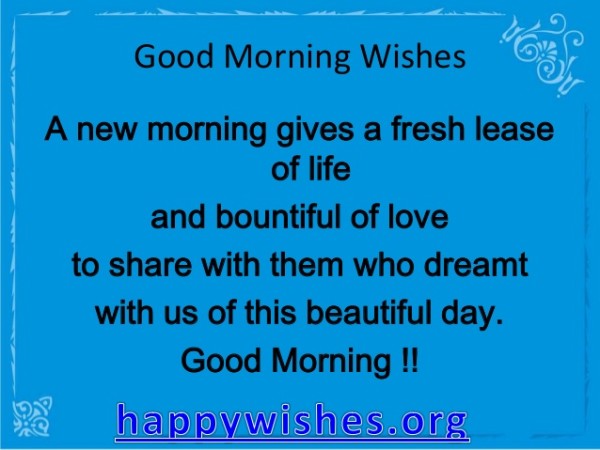 Good Morning Wishes-wg140314