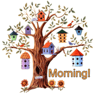 Good Morning With House On Tree-wg0180769
