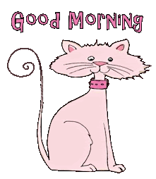 Good Morning With Pink Cat !-wg0180781