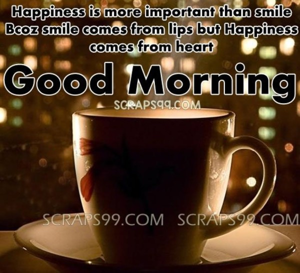 Happiness Is More Important Than Smile - Good Morning-wg034276