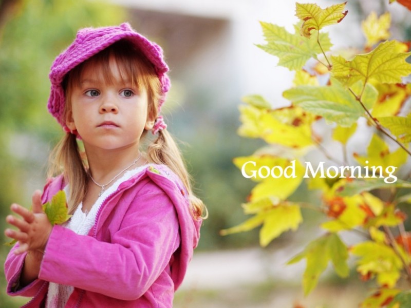 Have A Sweet Morning Little Girl