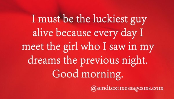 I Must Be The Luckiest
