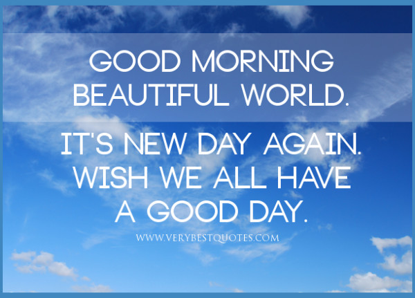 It's New Day Again - Good Morning-wg140490