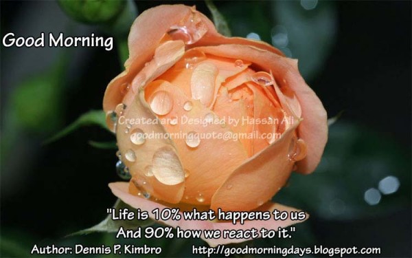 Life Is Ten Persent-Good Morning-wg140543