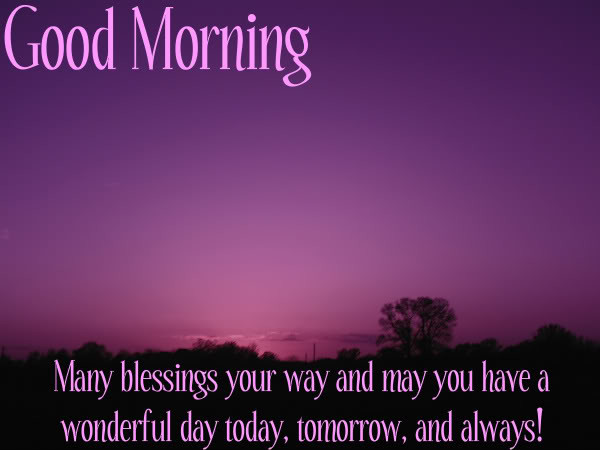 May Blessings Your Way - Good Morning-wg0180919