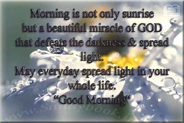 Morning Is Not Only Sunrise - Good Morning-wg140637