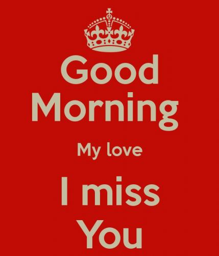 Morning My Love I Miss You-wg16581