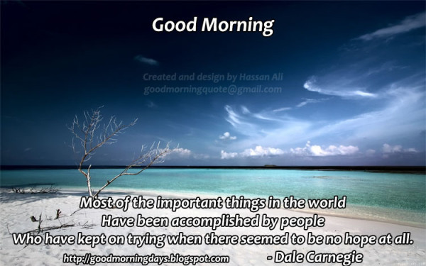Most Of The Important Things - Good Morning-wg140658