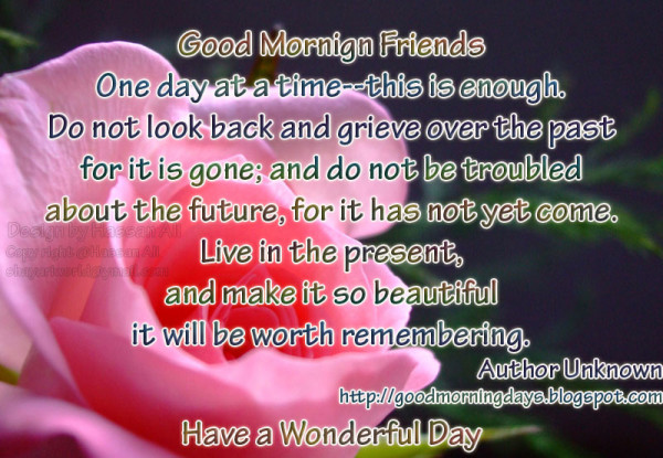 One Day At A Time - Good Morning-wg140716