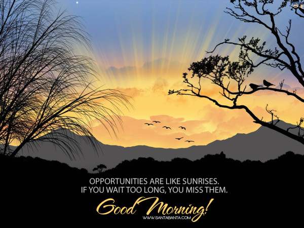 Opportunities Are Like Sunrises-wg16661