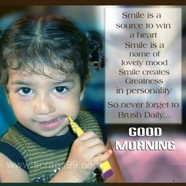Smile Is A Source To Win A Heart -  Good Morning-wg023380