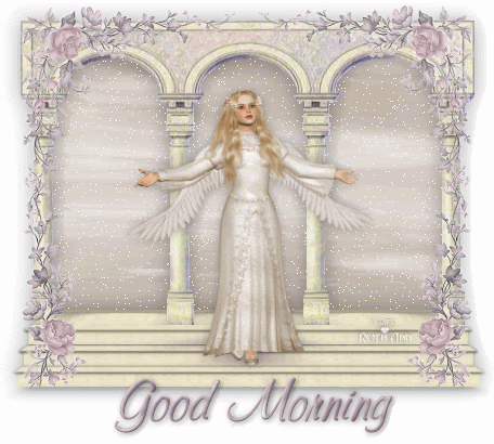 Sweet Angel Wishing Good Morning-wg018289