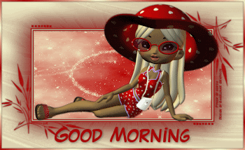 Sweet Girl Wishing Good Morning-wg0181089