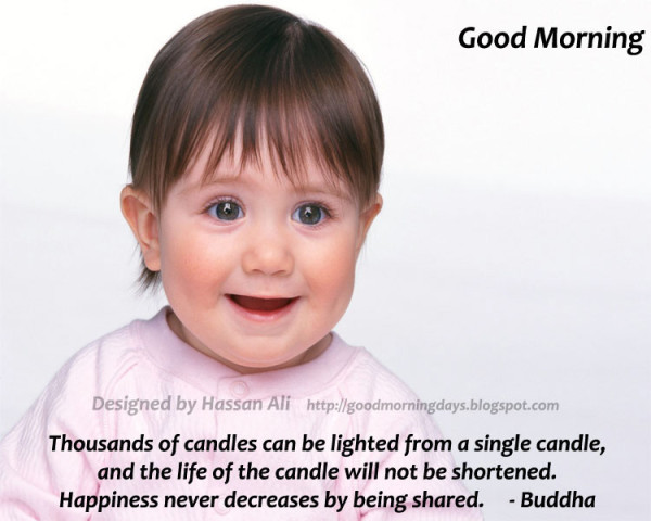 Thousands Of Candles Can Be Lighted - Good Morning-wg140927