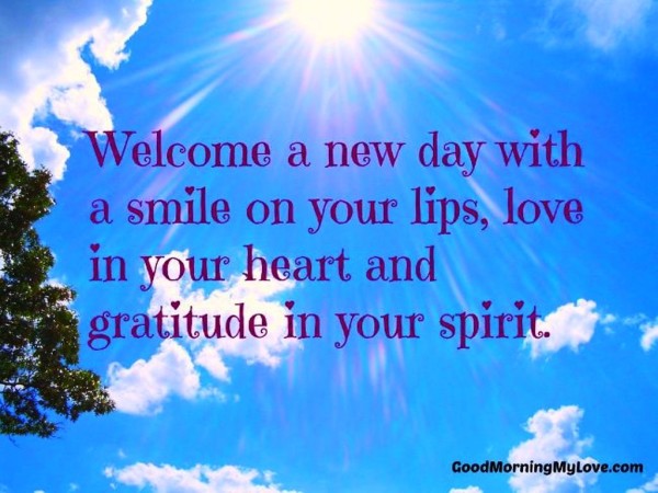 Welcome A New Day - Good Morning-wg023448